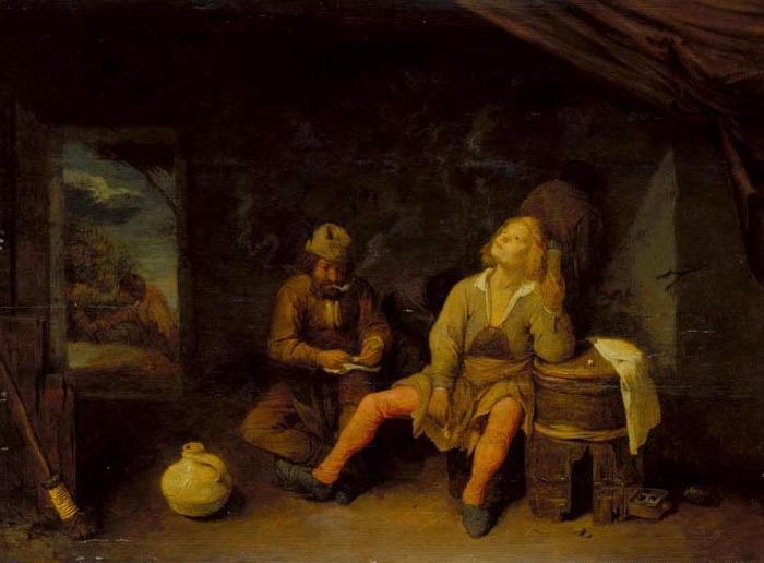 Joos van Craesbeeck Smokers oil painting picture